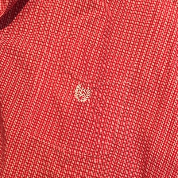 Chaps Men's Red Short Sleeve Shirt - Picture 3 of 4
